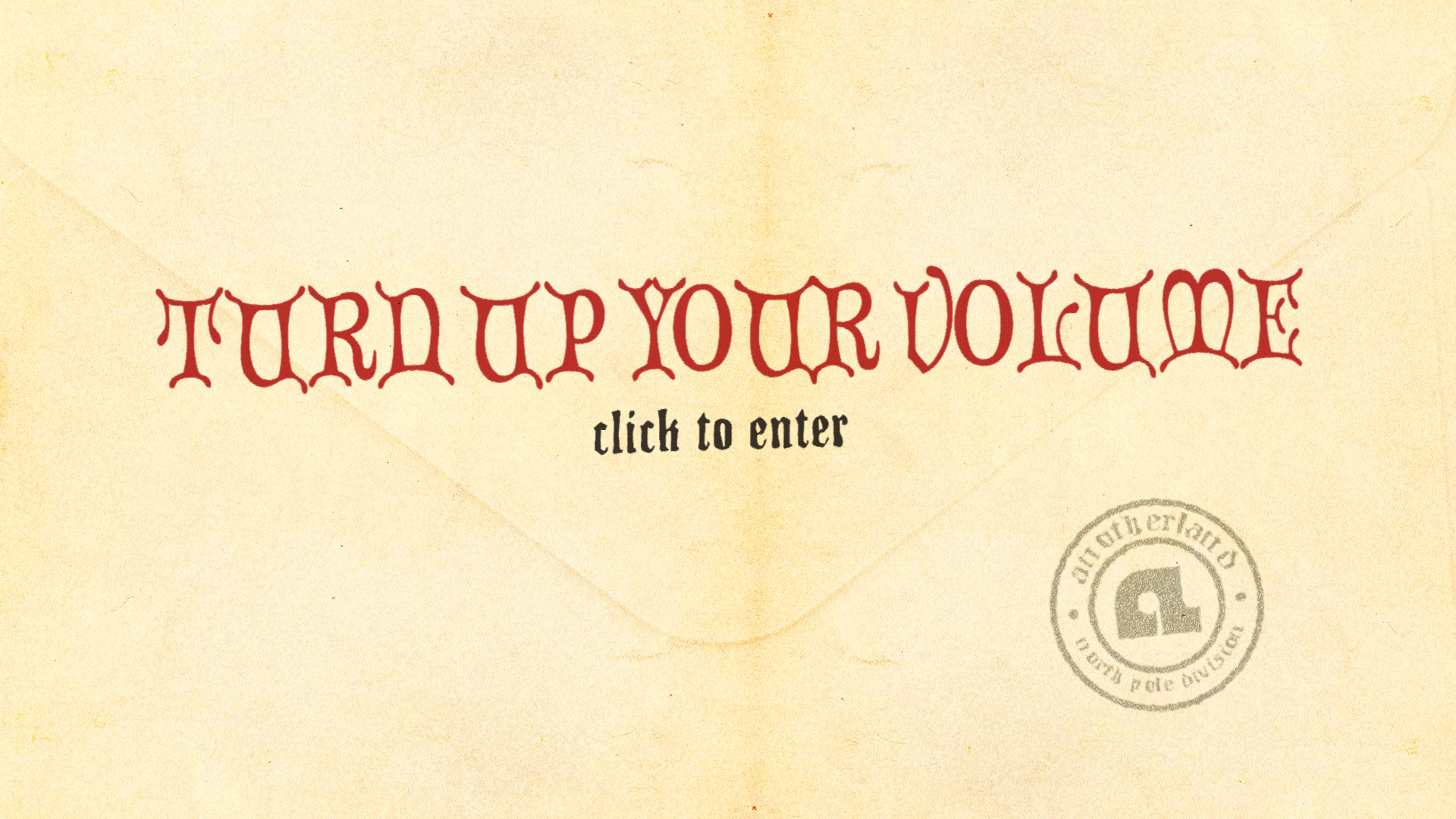 Turn up your volume - click to enter